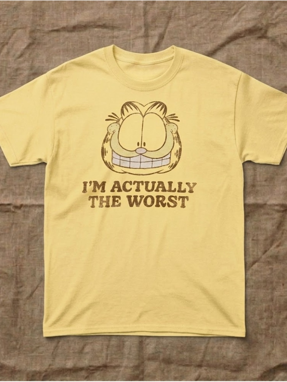 Garfield "I'm Actually The Worst" Yellow